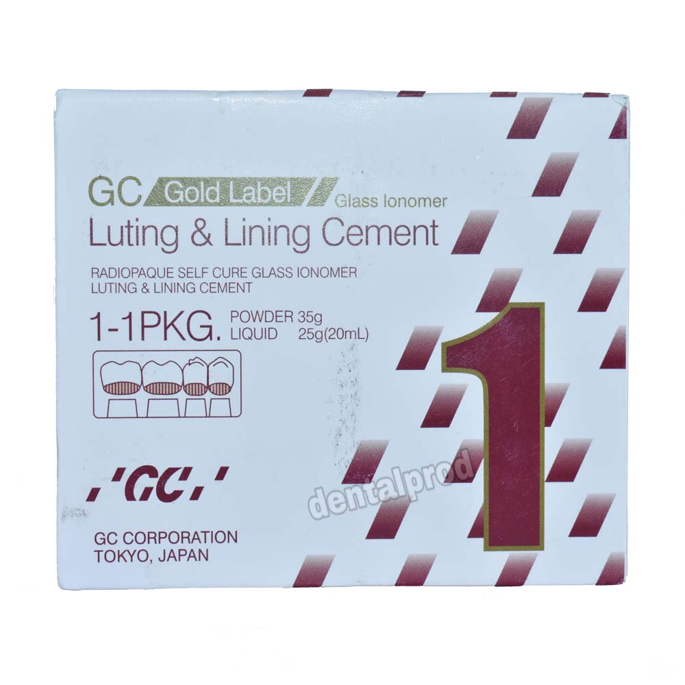 GC Gold Label 1 Luting & Lining GIC (Glass Ionomer Cement) – Dental Prod