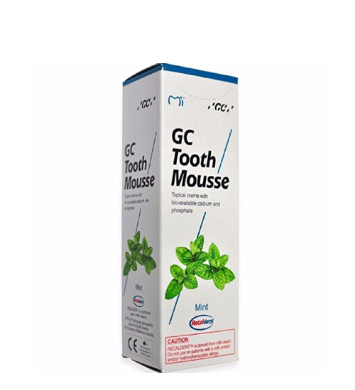 GC Tooth Mousse EXPORT PACKAGE - Mint, 40 gm Tube. Topical cream