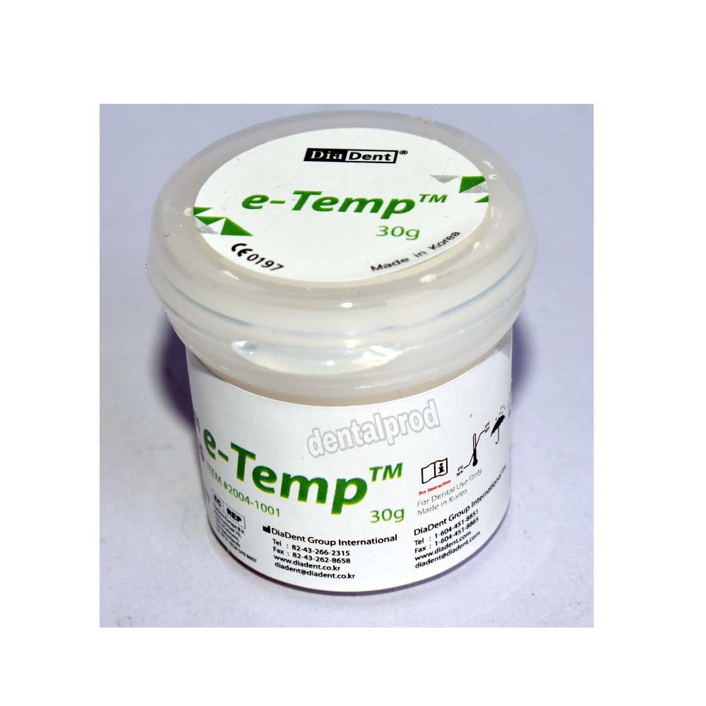 Diadent E-Temp /Temporary Filling Material / Dental Restorative