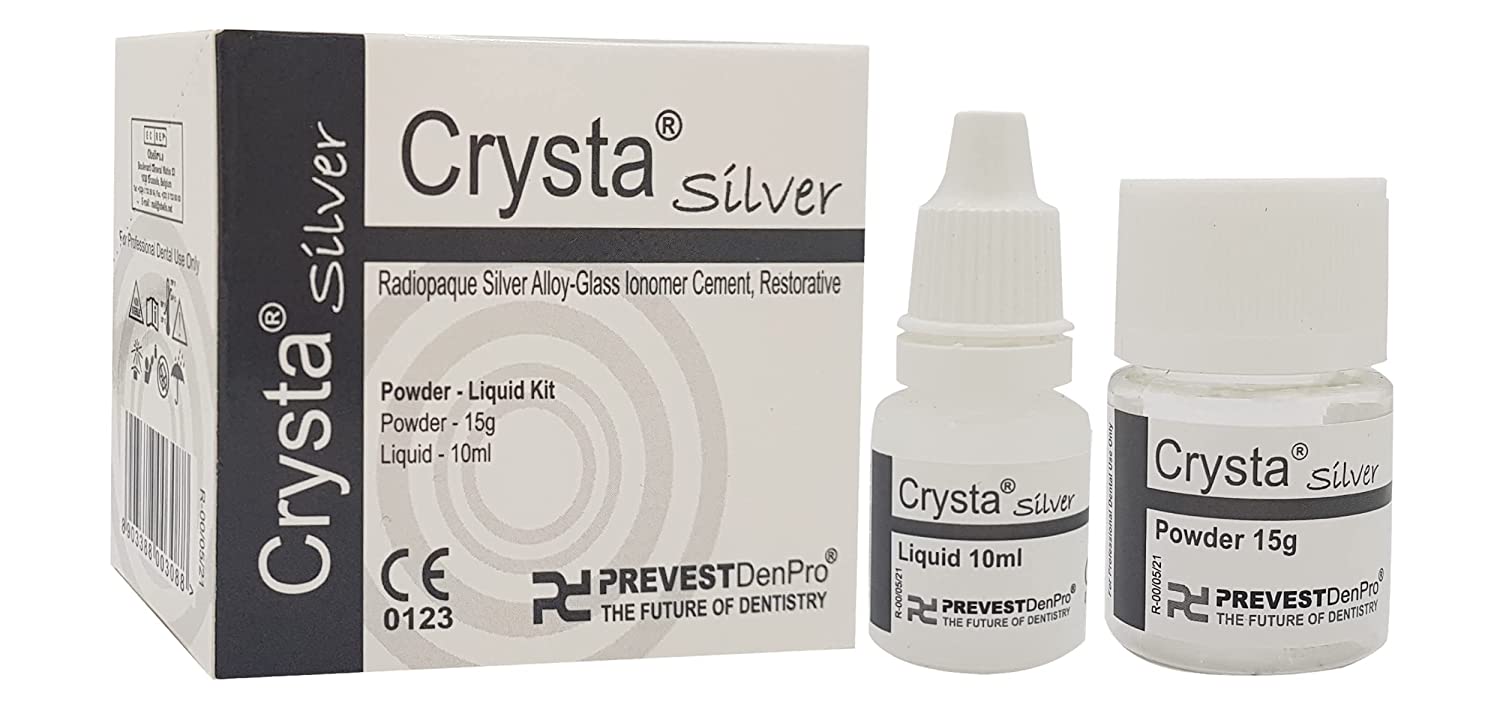 Prevest Crysta Silver GIC / Glass Ionomer Restorative Cement