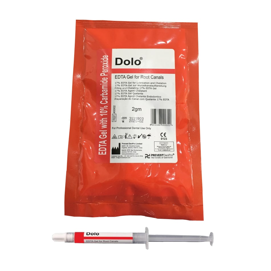 Prevest Dolo EDTA Gel Dental Root Canals Preperation Material Intro Pack