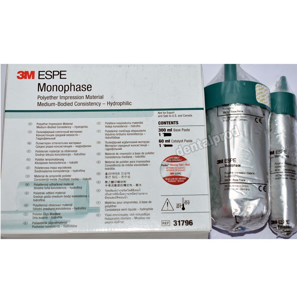 Polyether Dent 3M Monophase Polyether / Dental Impression Material – Dental Prod