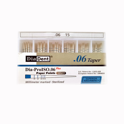 Diadent Paper Point Special Tapered 6% Endodontic Measuring and Filling Dental Points