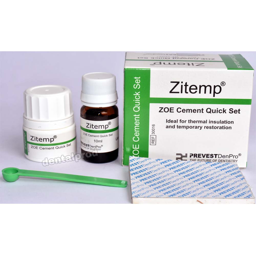 Prevest Zitemp (Zinc oxide Dental Eugenol Cement) Quick Set Dental Prod